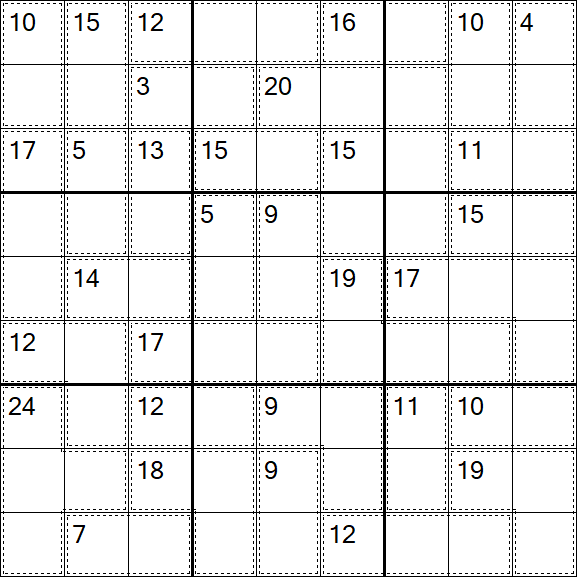 Killer Sudoku - Hard