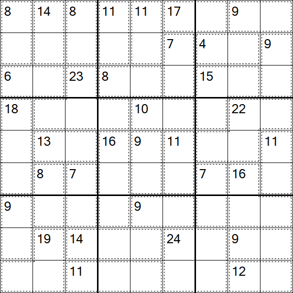 Killer Sudoku - Difícil