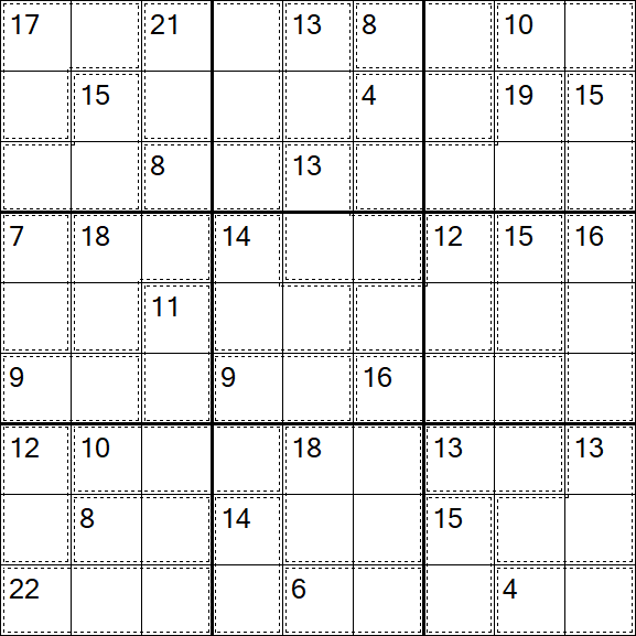 Killer Sudoku - Difícil