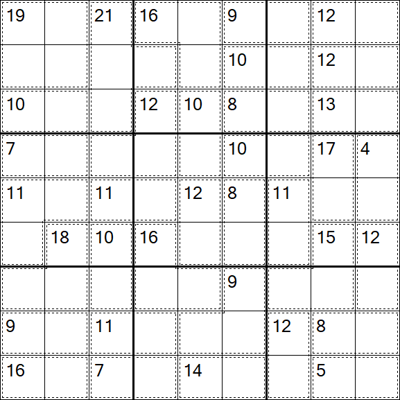 Killer Sudoku - Difícil