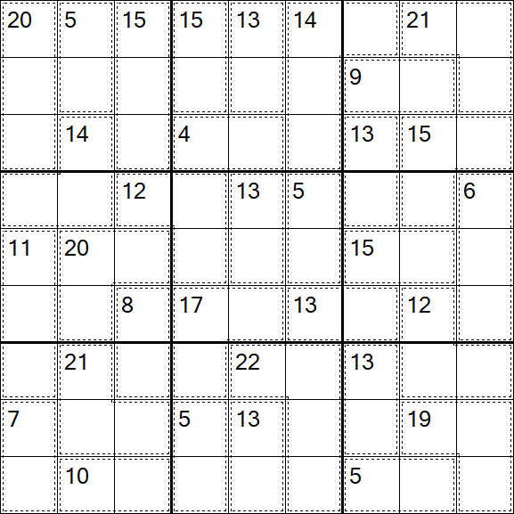 Killer Sudoku - Difícil