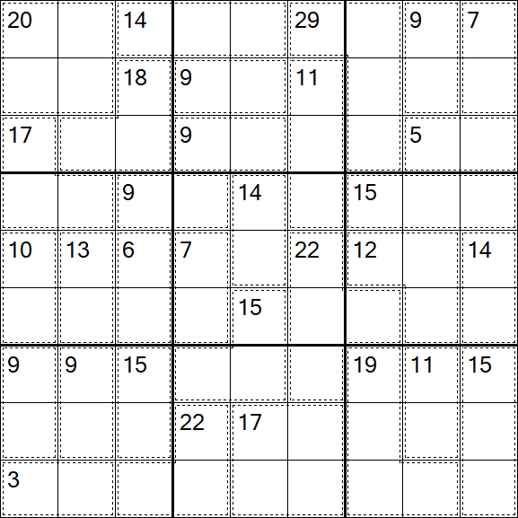 Killer Sudoku - Hard