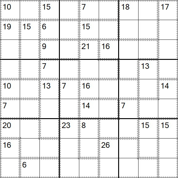 Killer Sudoku - Difficile