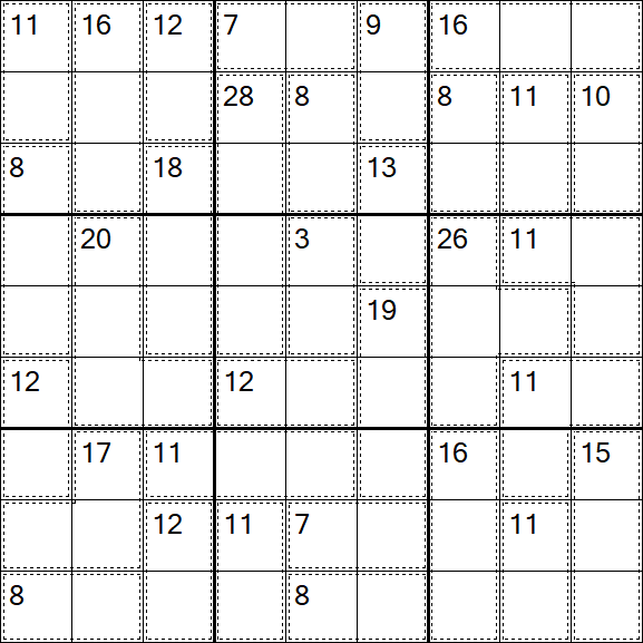 Killer Sudoku - Difícil