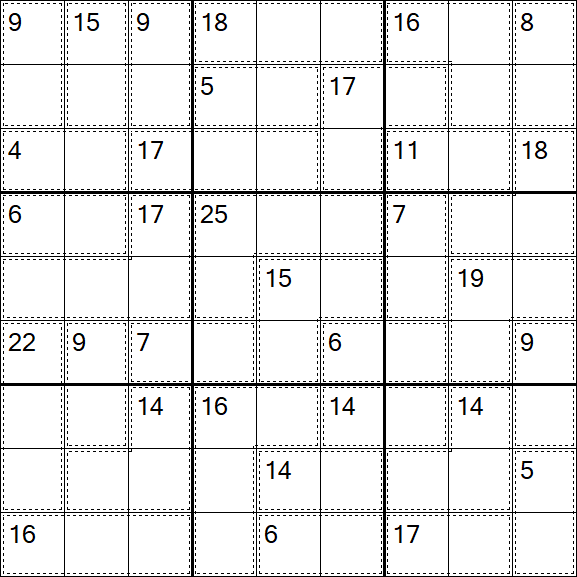 Killer Sudoku - Difícil