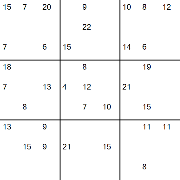 Killer Sudoku - Difícil