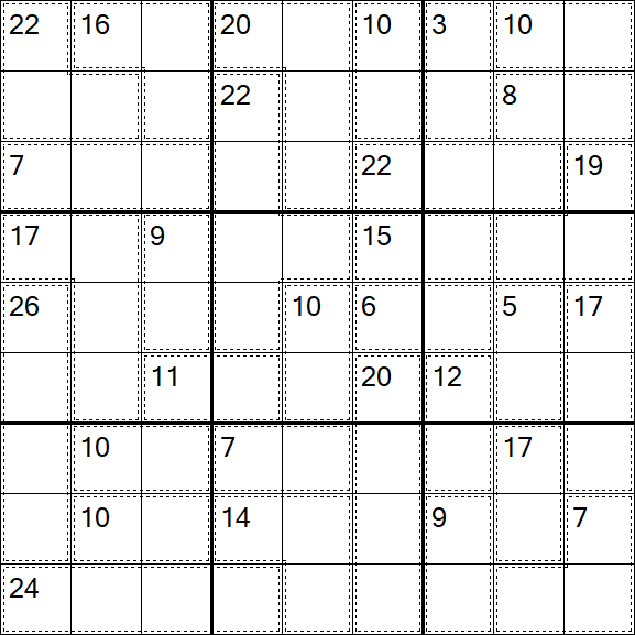 Killer Sudoku - Hard