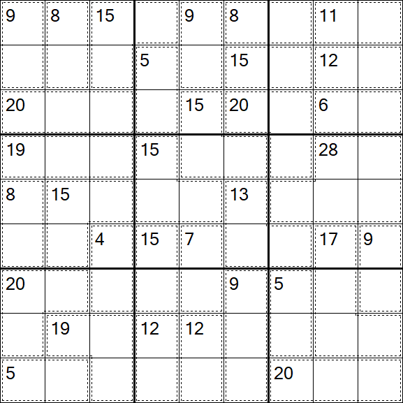 Killer Sudoku - Hard