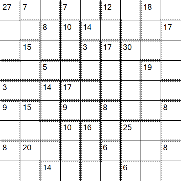Killer Sudoku - Hard