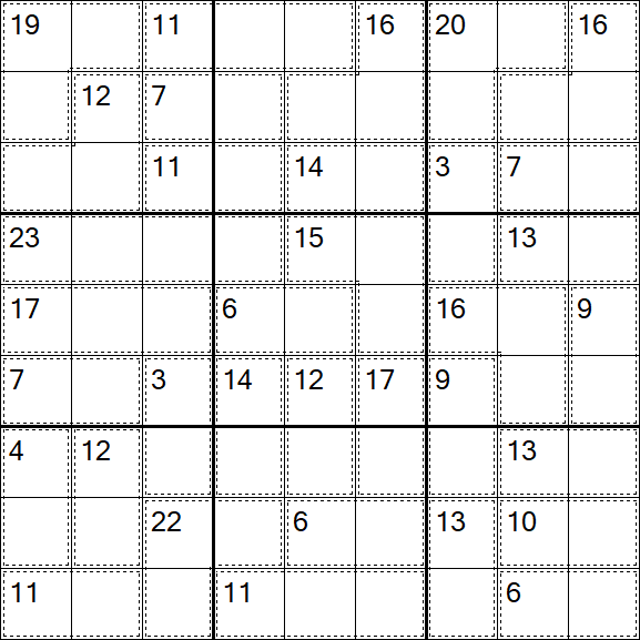 Killer Sudoku - Hard
