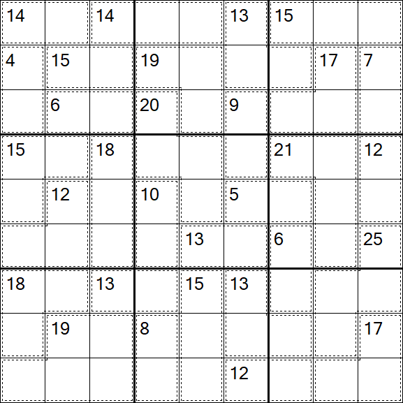 Killer Sudoku - Hard