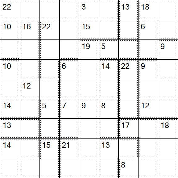Killer Sudoku - Hard