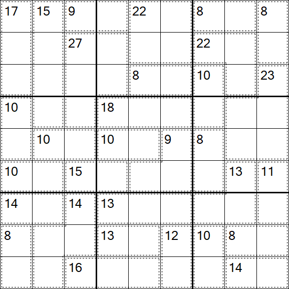 Killer Sudoku - Hard