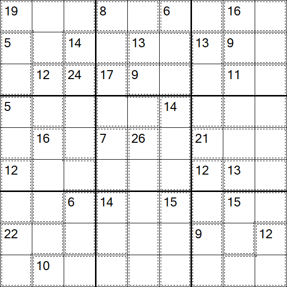 Killer Sudoku - Hard