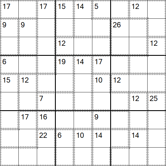 Killer Sudoku - Hard