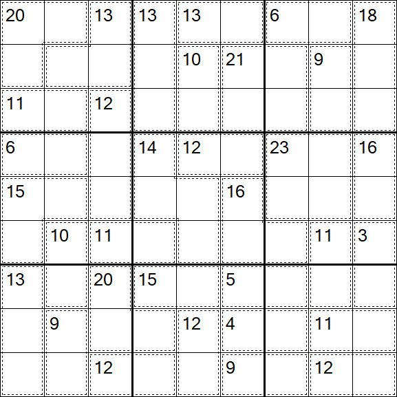 Killer Sudoku - Hard