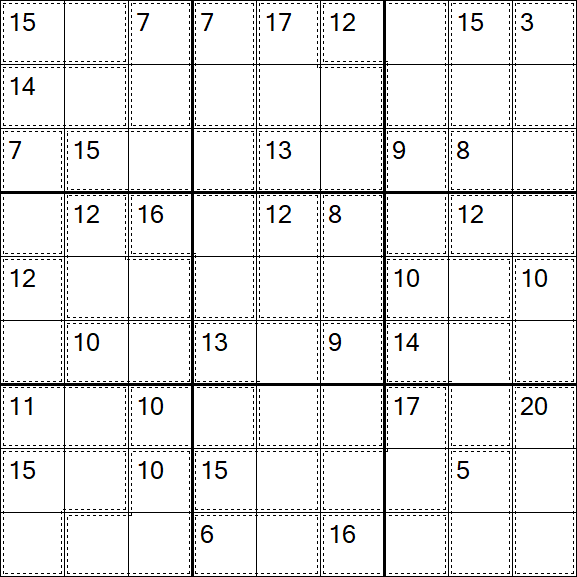 Killer Sudoku - Hard