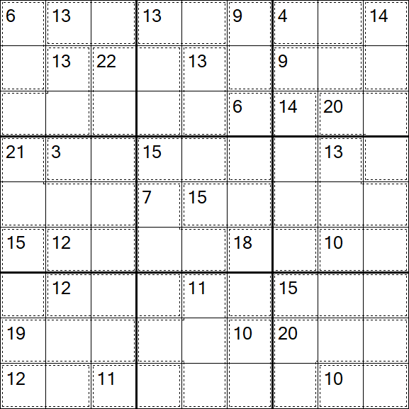 Killer Sudoku - Hard