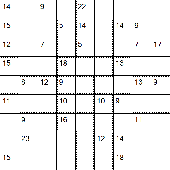 Killer Sudoku - Hard