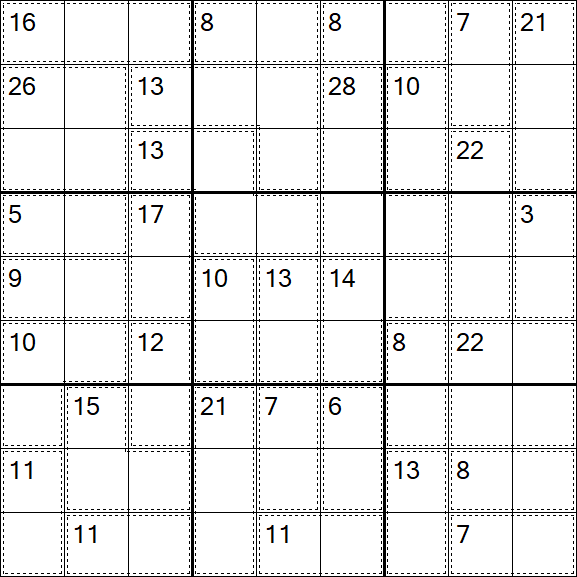 Killer Sudoku - Hard