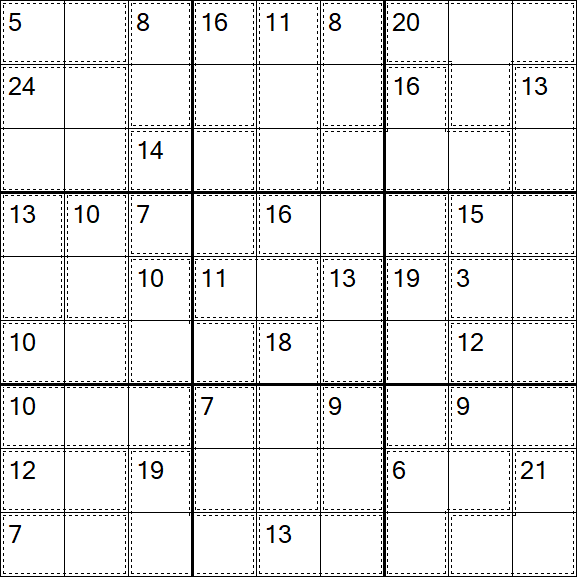 Killer Sudoku - Hard