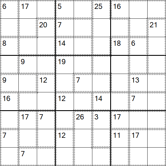 Killer Sudoku - Hard