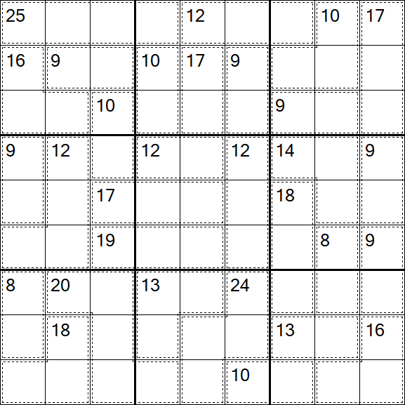 Killer Sudoku - Hard