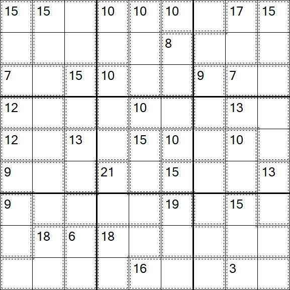 Killer Sudoku - Hard