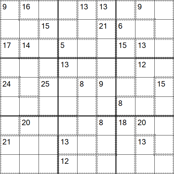 Killer Sudoku - Hard