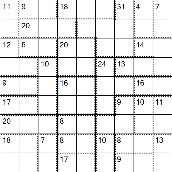 Killer Sudoku - Hard