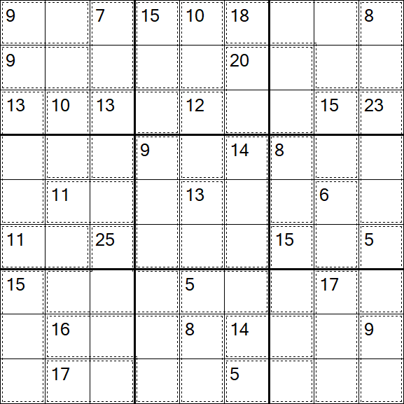 Killer Sudoku - Hard