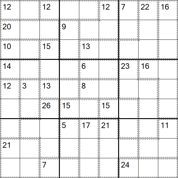 Killer Sudoku - Hard