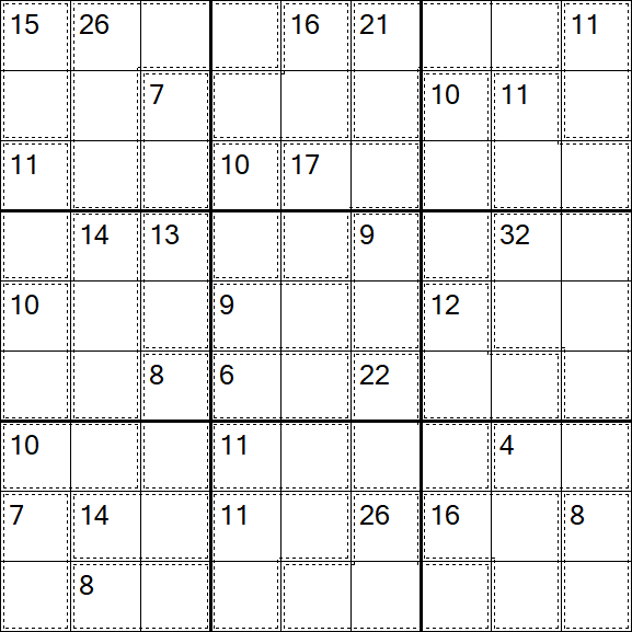Killer Sudoku - Hard