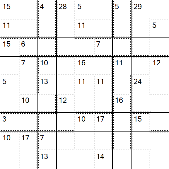 Killer Sudoku - Hard