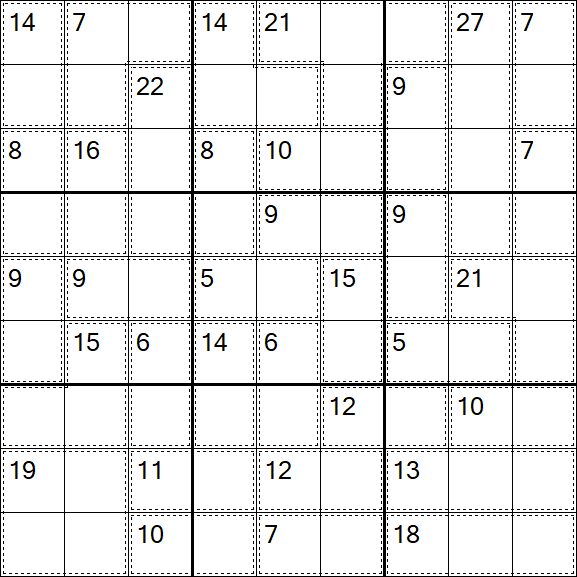 Killer Sudoku - Difficile