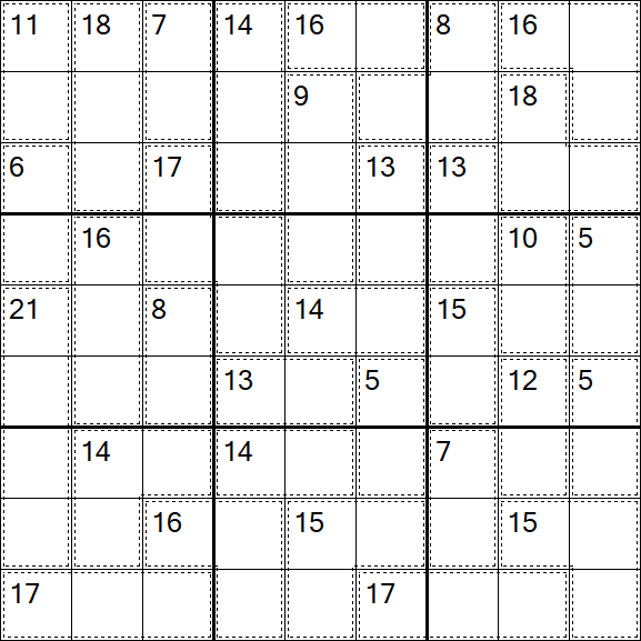 Killer Sudoku - Hard