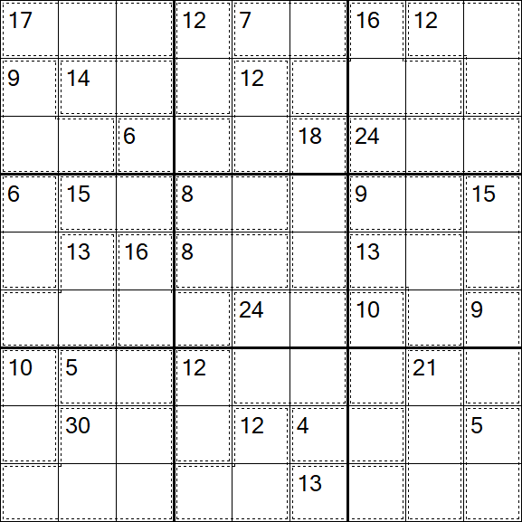 Killer Sudoku - Hard