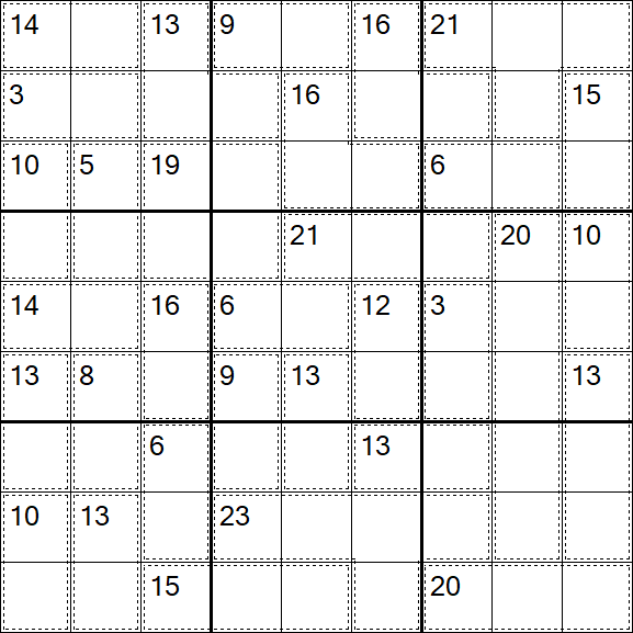 Killer Sudoku - Hard