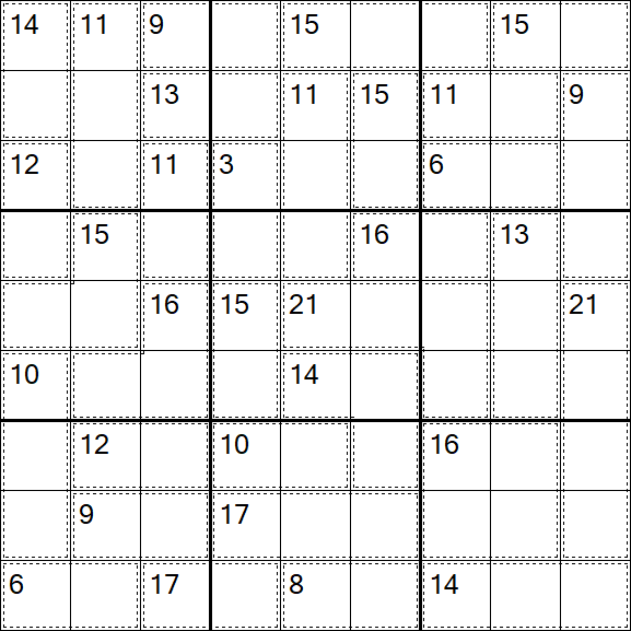 Killer Sudoku - Hard