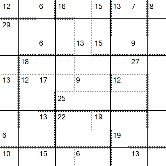 Killer Sudoku - Hard