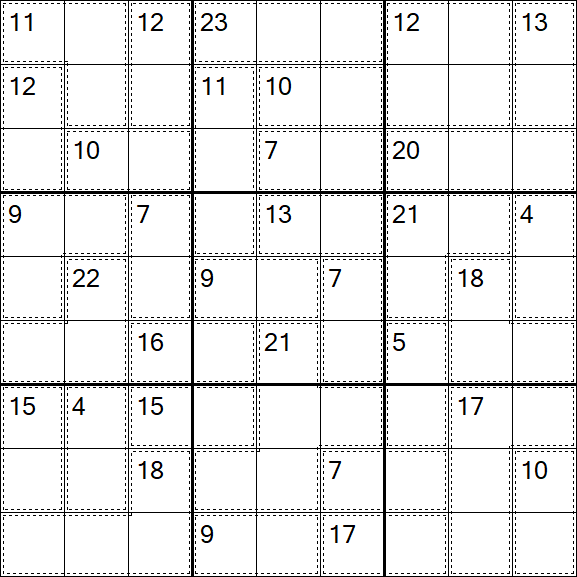 Killer Sudoku - Hard