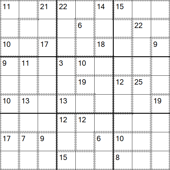 Killer Sudoku - Difícil