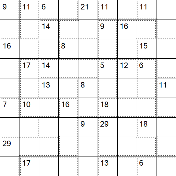 Killer Sudoku - Difícil