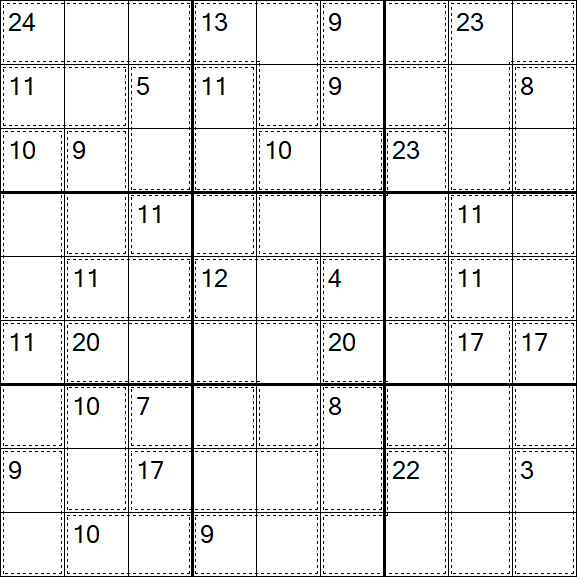 Killer Sudoku - Hard