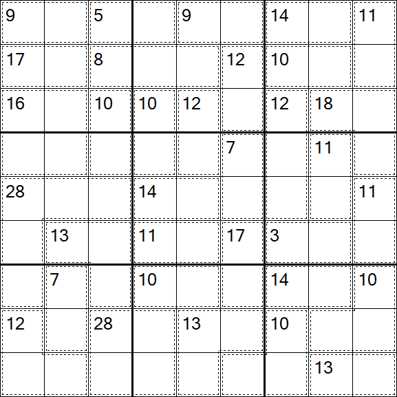 Killer Sudoku - Hard