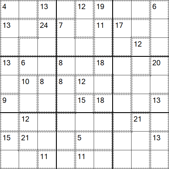 Killer Sudoku - Hard