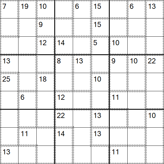 Killer Sudoku - Hard