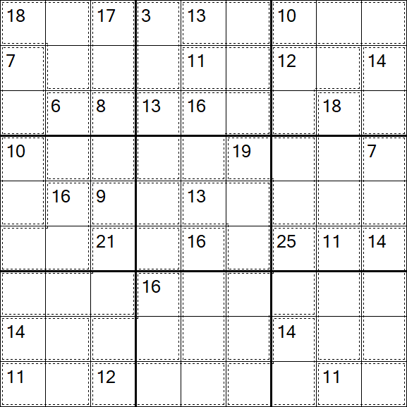 Killer Sudoku - Schwierig