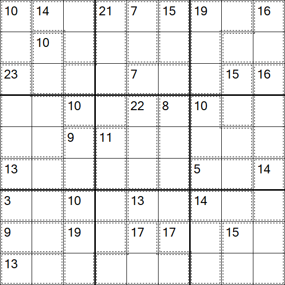 Killer Sudoku - Schwierig