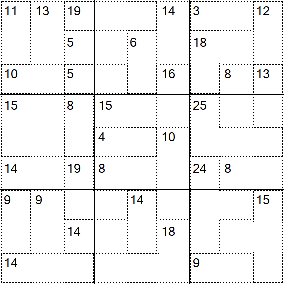 Killer Sudoku - Schwierig